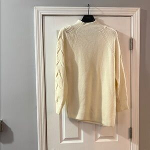 Express Women's Cream Cowl Neck Sweater